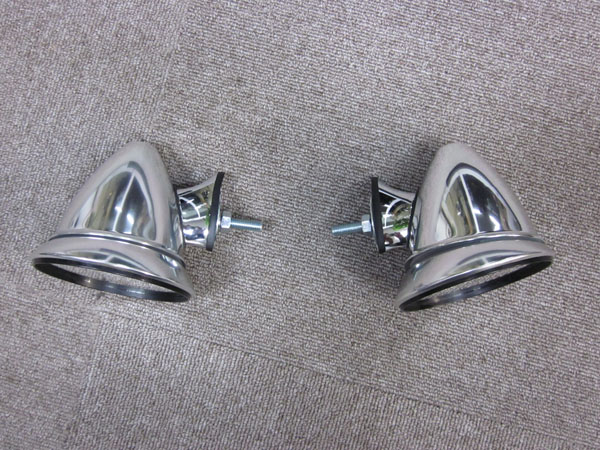 フェンダーミラー　アルミポリッシュ