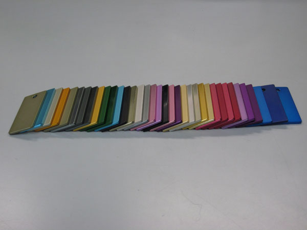 アルマイトカラーサンプル